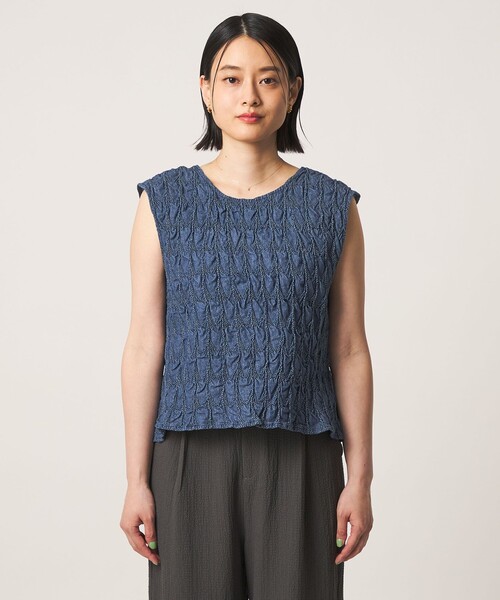 A DAY IN THE LIFE UNITED ARROWS(アデイインザライフユナイテッドアローズ)の「コットンシャーリング 2WAYブラウス <A DAY IN THE LIFE>(シャツ/ブラウス・レディース・ブラック/ロイヤルブルー・FREE)」の7枚目の写真