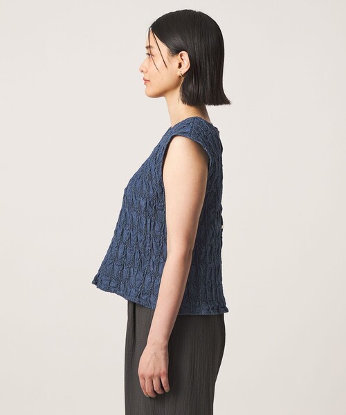 A DAY IN THE LIFE UNITED ARROWS(アデイインザライフユナイテッドアローズ)の「コットンシャーリング 2WAYブラウス <A DAY IN THE LIFE>(シャツ/ブラウス・レディース・ブラック/ロイヤルブルー・FREE)」の8枚目の写真