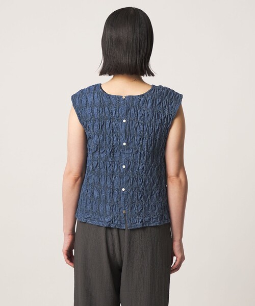 A DAY IN THE LIFE UNITED ARROWS(アデイインザライフユナイテッドアローズ)の「コットンシャーリング 2WAYブラウス <A DAY IN THE LIFE>(シャツ/ブラウス・レディース・ブラック/ロイヤルブルー・FREE)」の9枚目の写真