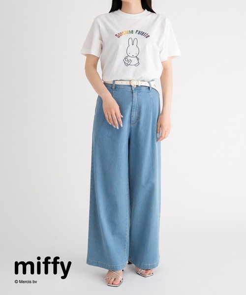STRAWBERRY-FIELDS(ストロベリーフィールズ)の「miffyコラボレインボーTシャツ(Tシャツ/カットソー・レディース・オフホワイト/ピンク・2)」の10枚目の写真