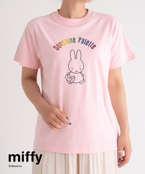 STRAWBERRY-FIELDS(ストロベリーフィールズ)の「miffyコラボレインボーTシャツ(Tシャツ/カットソー・レディース・オフホワイト/ピンク・2)」の6枚目の写真