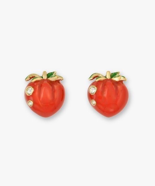 ツナギ様 1点物✧︎レッドプルームアゲート ピアス トマトモチーフ ピアス（ピアス（両耳用））｜ANNA SUI（アナスイ）の