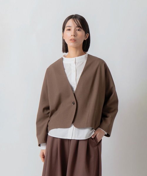 Kelen（ケレン）の「「KELEN / ケレン」ドルマンスリーブジャケット（その他アウター・レディース・ブラック/ブラウン/チャコールグレー・S/M）」の3枚目の写真