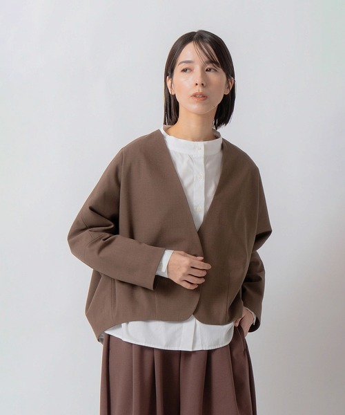 Kelen（ケレン）の「「KELEN / ケレン」ドルマンスリーブジャケット（その他アウター・レディース・ブラック/ブラウン/チャコールグレー・S/M）」の12枚目の写真