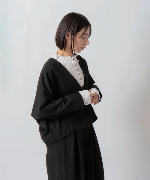 Kelen（ケレン）の「「KELEN / ケレン」ドルマンスリーブジャケット（その他アウター・レディース・ブラック/ブラウン/チャコールグレー・S/M）」の20枚目の写真