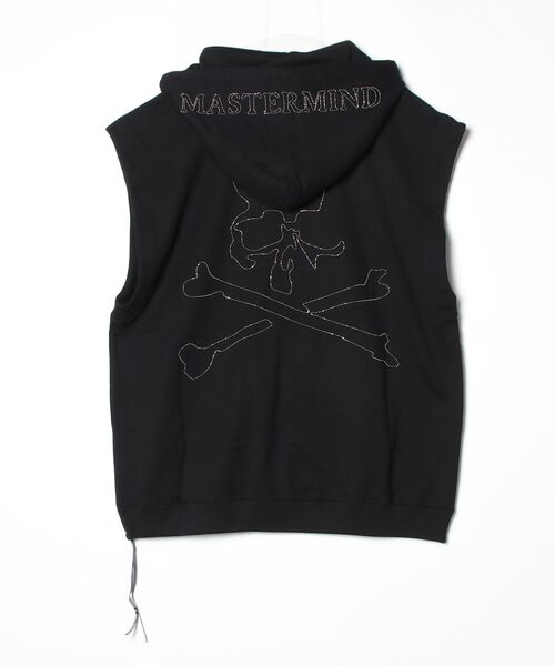 mastermind JAPAN(マスターマインド)の「BOXY CHAINED SLEEVELESS HOODIE(パーカー・メンズ・ブラック・XL)」の2枚目の写真