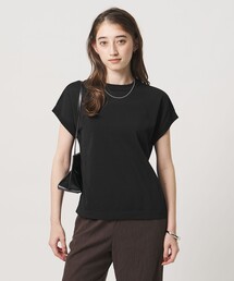 UNITED ARROWS | ミニハイネック フレンチスリーブ ニット リンキング -ウォッシャブル-(ニット/セーター)