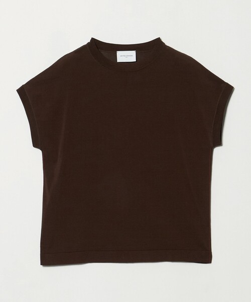 UNITED ARROWS(ユナイテッドアローズ)の「ミニハイネック フレンチスリーブ ニット リンキング -ウォッシャブル-(ニット/セーター・レディース・ブラック/ダークブラウン・FREE)」の12枚目の写真