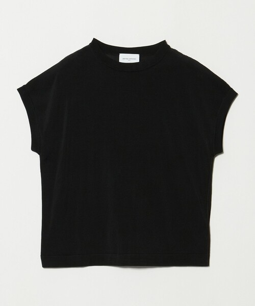 UNITED ARROWS(ユナイテッドアローズ)の「ミニハイネック フレンチスリーブ ニット リンキング -ウォッシャブル-(ニット/セーター・レディース・ブラック/ダークブラウン・FREE)」の18枚目の写真