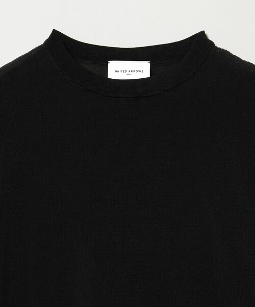UNITED ARROWS(ユナイテッドアローズ)の「ミニハイネック フレンチスリーブ ニット リンキング -ウォッシャブル-(ニット/セーター・レディース・ブラック/ダークブラウン・FREE)」の20枚目の写真