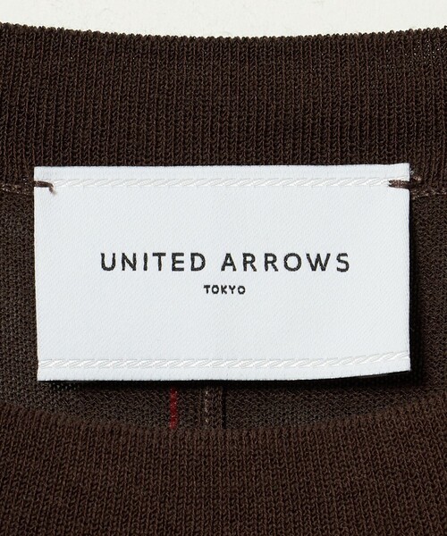 UNITED ARROWS(ユナイテッドアローズ)の「ミニハイネック フレンチスリーブ ニット リンキング -ウォッシャブル-(ニット/セーター・レディース・ブラック/ダークブラウン・FREE)」の22枚目の写真