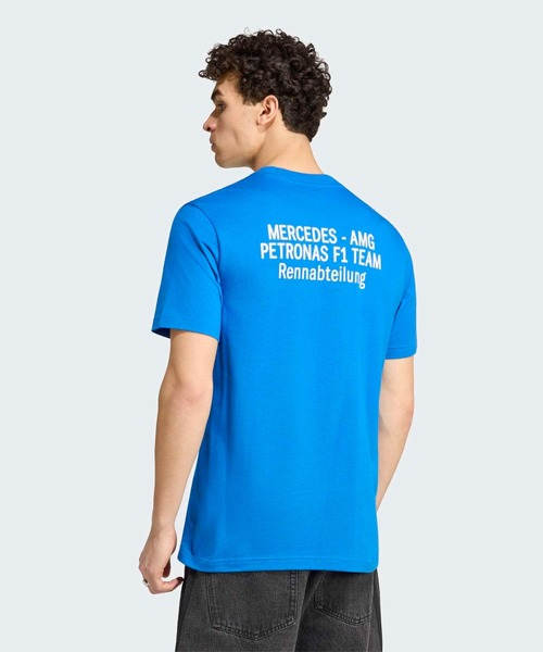 adidas(アディダス)の「Mercedes AMG Petronas Formula 1 Team ブルー ワンダーTシャツ / アディダス adidas(Tシャツ/カットソー・メンズ・ブルー・X-SMALL/X-LARGE/SMALL/MEDIUM/LARGE/XXXX-LARGE/XXX-LARGE)」の2枚目の写真