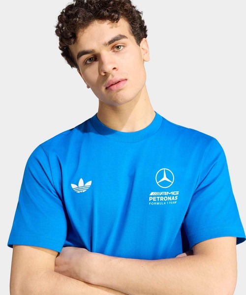 adidas(アディダス)の「Mercedes AMG Petronas Formula 1 Team ブルー ワンダーTシャツ / アディダス adidas(Tシャツ/カットソー・メンズ・ブルー・X-SMALL/X-LARGE/SMALL/MEDIUM/LARGE/XXXX-LARGE/XXX-LARGE)」の3枚目の写真