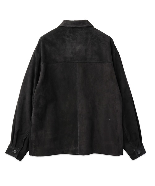 CULLNI(クルニ)の「Silky Suede Zip & Button Convertible Blouson(カバーオール・メンズ・ブラック・1)」の5枚目の写真