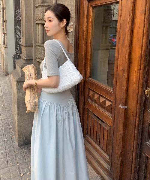FAVORITO（ファヴォリート）の「デザインスカート（スカート・レディース・ホワイト/ライトブルー・F）」の17枚目の写真