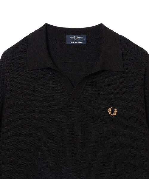 FRED PERRY（フレッドペリー）の「【別注】FRED PERRY / Skipper Knit Long Sleeve Polo Shirt（ポロシャツ・メンズ・ブラック/グリーン系その他・SMALL/X-LARGE/LARGE/MEDIUM）」の22枚目の写真