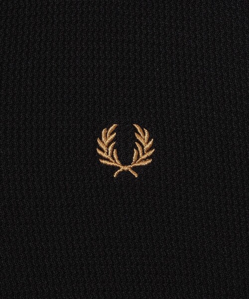 FRED PERRY（フレッドペリー）の「【別注】FRED PERRY / Skipper Knit Long Sleeve Polo Shirt（ポロシャツ・メンズ・ブラック/グリーン系その他・SMALL/X-LARGE/LARGE/MEDIUM）」の3枚目の写真