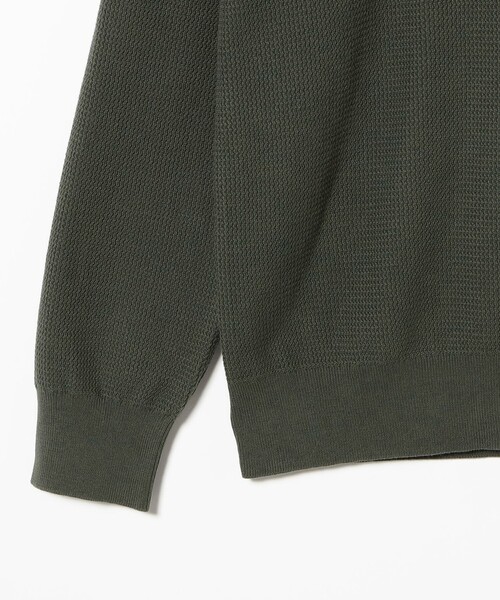 FRED PERRY（フレッドペリー）の「【別注】FRED PERRY / Skipper Knit Long Sleeve Polo Shirt（ポロシャツ・メンズ・ブラック/グリーン系その他・SMALL/X-LARGE/LARGE/MEDIUM）」の16枚目の写真