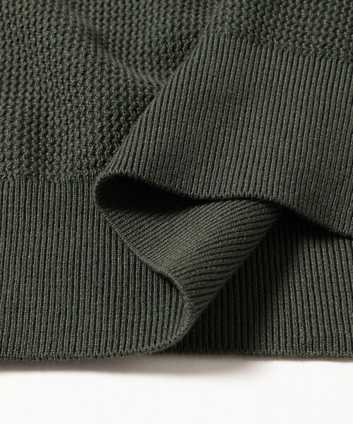 FRED PERRY（フレッドペリー）の「【別注】FRED PERRY / Skipper Knit Long Sleeve Polo Shirt（ポロシャツ・メンズ・ブラック/グリーン系その他・SMALL/X-LARGE/LARGE/MEDIUM）」の18枚目の写真