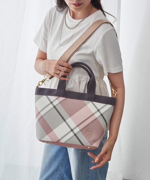 U.S. POLO ASSN.(ユーエスポロアッスン)の「【U.S. POLO ASSN.】シュリンク 2WAYトートバッグ ショルダーバッグ USPA-2676(トートバッグ・レディース・グレー系2/ピンク系その他2/グレー/ブラウン系2/ピンク/ネイビー系2/ブラック/キャメル/ネイビー/ブラック系2/ベージュ・FREE)」の11枚目の写真