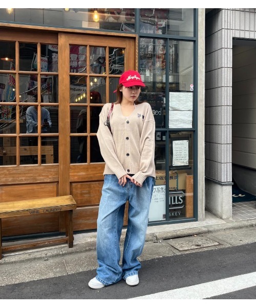 My sugar Babe（マイシュガーベイブ）の「heart jacquard cardigan（カーディガン/ボレロ・メンズ・アイボリー/ブルー系・LARGE/MEDIUM）」の8枚目の写真