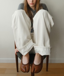 【WEB先行予約】[PAES/ペイズ] LEATHER STRING フラットシューズ