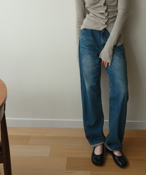 PAES（ペイズ）の「【WEB先行予約】[PAES/ペイズ] LEATHER STRING フラットシューズ（バレエシューズ・レディース・ブラウン/ブラック・24.5/24/23/23.5）」の6枚目の写真