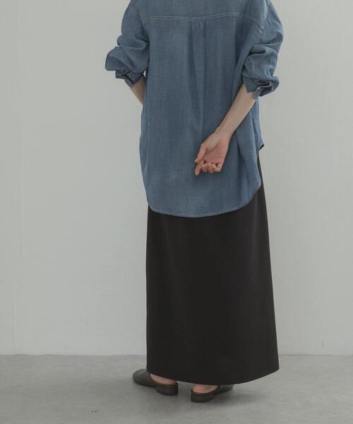 URBAN RESEARCH DOORS(アーバンリサーチドアーズ)の「ウエスト釦バイアススカート(スカート・レディース・ブラック/ベージュ・SMALL/MEDIUM)」の22枚目の写真