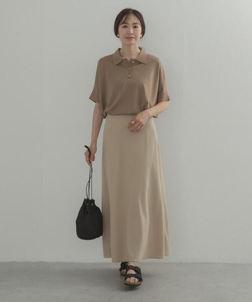 URBAN RESEARCH DOORS(アーバンリサーチドアーズ)の「ウエスト釦バイアススカート(スカート・レディース・ブラック/ベージュ・SMALL/MEDIUM)」の14枚目の写真