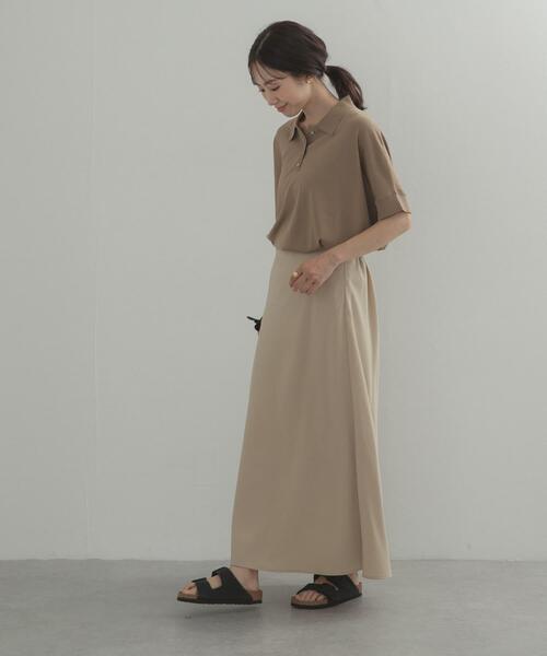 URBAN RESEARCH DOORS(アーバンリサーチドアーズ)の「ウエスト釦バイアススカート(スカート・レディース・ブラック/ベージュ・SMALL/MEDIUM)」の13枚目の写真