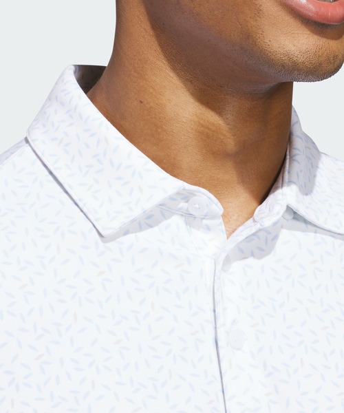 adidas(アディダス)の「アルティメット365+ ソフトプリント ポロシャツ【adidas Golf/アディダスゴルフ】(ポロシャツ・メンズ・ホワイト×ブルー・SMALL/MEDIUM/LARGE/X-LARGE/XX-LARGE/3XL)」の5枚目の写真