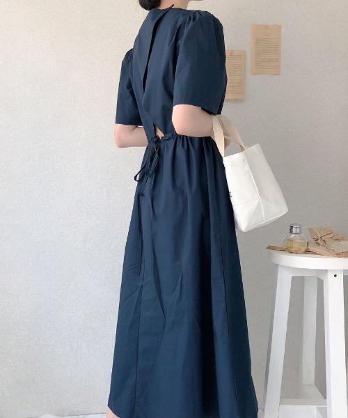semplice（センプリチェ）の「ワンピース（ワンピース・レディース・ホワイト/ネイビー/ブルー・F）」の10枚目の写真
