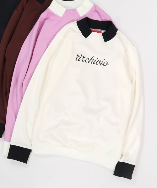archivio(アルチビオ)の「<LADIES>UV冷感襟風ダンボールプルオーバー(その他トップス・レディース・ピンク/ブラウン/ブラック/ホワイト・M/L/S)」の2枚目の写真