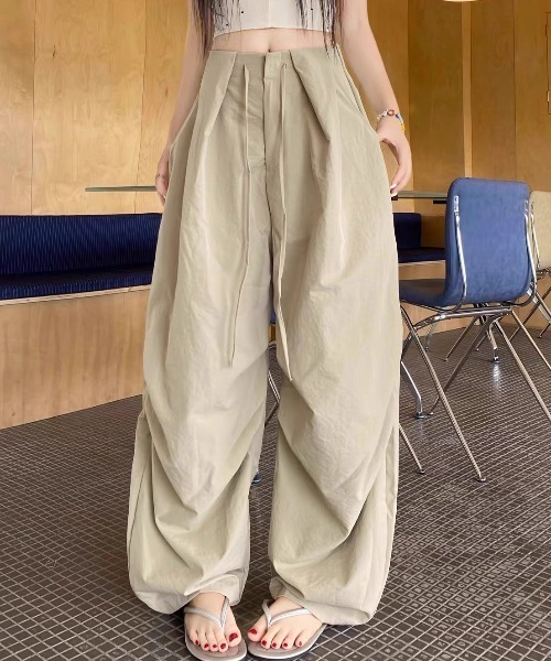 ampm（エーエムピーエム）の「タックバルーンワイドパンツ（その他パンツ・レディース・カーキ・M/S）」の20枚目の写真