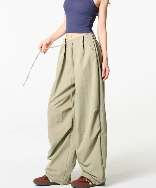 ampm（エーエムピーエム）の「タックバルーンワイドパンツ（その他パンツ・レディース・カーキ・M/S）」の14枚目の写真