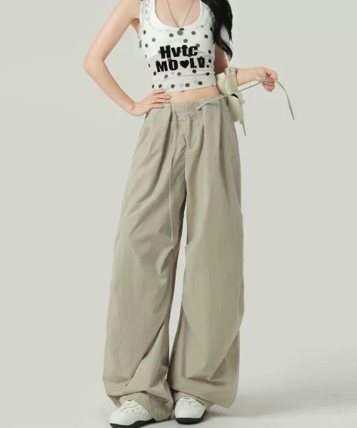 ampm（エーエムピーエム）の「タックバルーンワイドパンツ（その他パンツ・レディース・カーキ・M/S）」の19枚目の写真