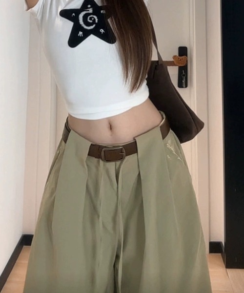 ampm（エーエムピーエム）の「タックバルーンワイドパンツ（その他パンツ・レディース・カーキ・M/S）」の15枚目の写真