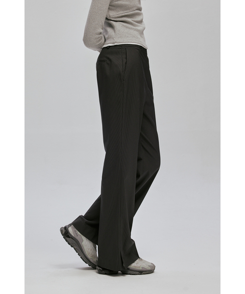AFTERHOURS(アフターアワーズ)の「SIDE SLIT SEMI BOOTS CUT SLACKS (STRIPE)(スラックス・レディース・その他・SMALL/MEDIUM)」の3枚目の写真