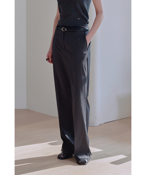 AFTERHOURS(アフターアワーズ)の「SIDE SLIT SEMI BOOTS CUT SLACKS (STRIPE)(スラックス・レディース・その他・SMALL/MEDIUM)」の5枚目の写真