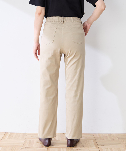 DECOY SINCE 1981(デコイシンスイチキュウハチイチ)の「ストレッチストレートパンツ【後ろウエストゴム】(その他パンツ・レディース・モカ/ベージュ/ネイビー・64/67/70/76/80)」の6枚目の写真