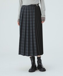 ミックス プリーツ スカート