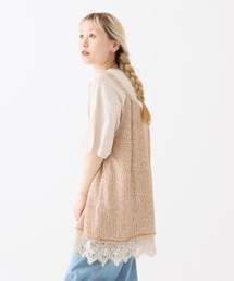 HEART MARKET | 裾レースドッキングチュニック(Tシャツ/カットソー)