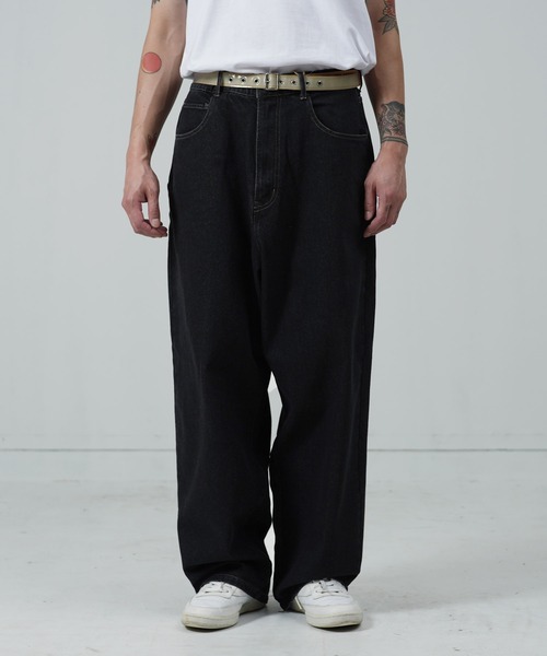 jiggys shop(ジギーズショップ)の「バギーデニムパンツ(デニムパンツ・メンズ・ブルー/ブラック・SMALL/LARGE/MEDIUM)」の11枚目の写真