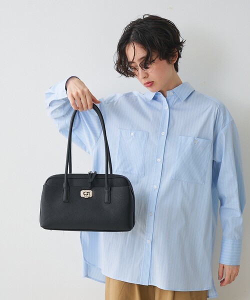 LE VERNIS(ル・ベルニ)の「【WEB限定】【LE VERNIS/ル・ベルニ】 ボストンバッグ(ボストンバッグ・レディース・ベージュ/ブラウン/ブラック・フリー)」の7枚目の写真