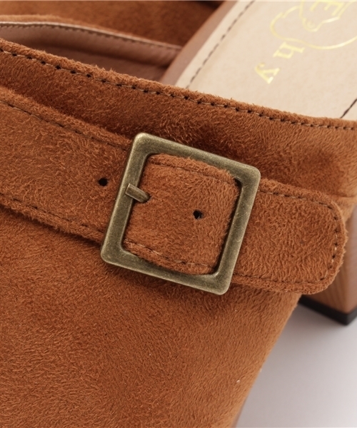 E hyphen world gallery（イーハイフンワールドギャラリー）の「スエード調サボ（サンダル・レディース・ダークブラウン/キャメル・MEDIUM/SMALL/LARGE）」の8枚目の写真