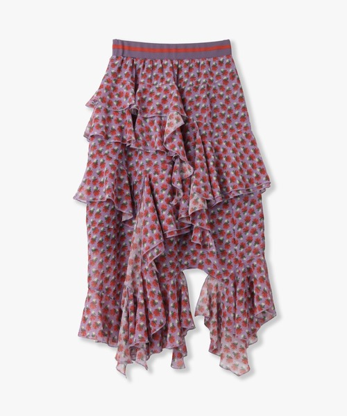 anna sui nyc(アナ スイ エヌ ワイ シー)の「MARY アシメロングスカート(スカート・レディース・ブラウン/ブラック・FREE)」の3枚目の写真