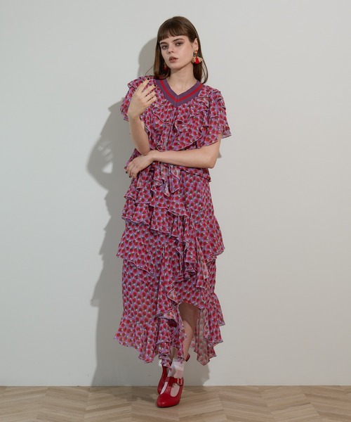 anna sui nyc(アナ スイ エヌ ワイ シー)の「MARY アシメロングスカート(スカート・レディース・ブラウン/ブラック・FREE)」の21枚目の写真
