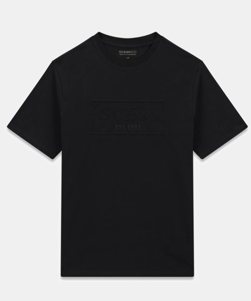 Guess(ゲス)の「BOX Logo Embossed Tee Tシャツ ロゴTシャツ(Tシャツ/カットソー・メンズ・ホワイト/ブラック・MEDIUM/X-LARGE/LARGE/SMALL)」の5枚目の写真