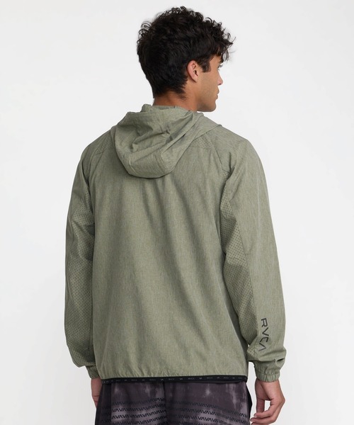 RVCA（ルーカ）の「RVCA メンズ YOGGER JACKET III ジャケット 【2026年秋冬モデル】/ルーカフルジップアップフーディーライトジャケット（ブルゾン・メンズ・アーミー/ブラック・X-LARGE/LARGE/MEDIUM/SMALL）」の10枚目の写真