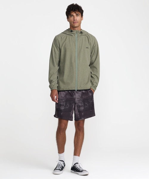 RVCA（ルーカ）の「RVCA メンズ YOGGER JACKET III ジャケット 【2026年秋冬モデル】/ルーカフルジップアップフーディーライトジャケット（ブルゾン・メンズ・アーミー/ブラック・X-LARGE/LARGE/MEDIUM/SMALL）」の5枚目の写真